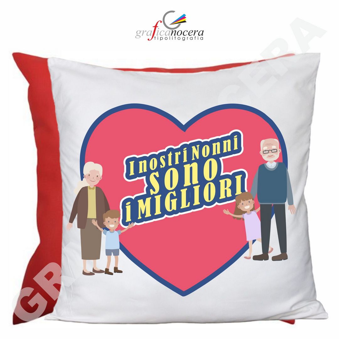 FESTA DEI NONNI Cuscino Quadrato i Nostri Nonni Sono i Migliori idea regalo