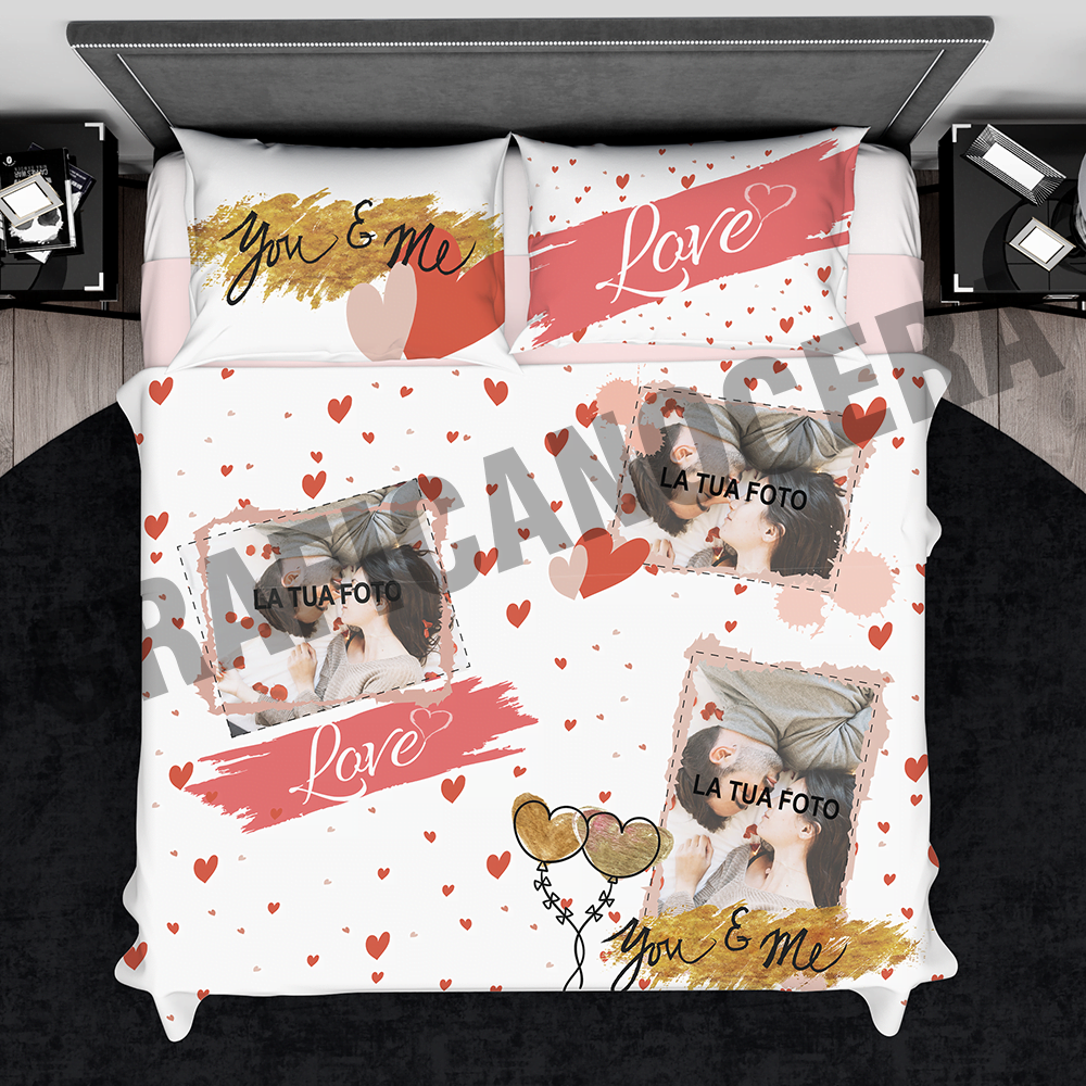 Plaid personalizzato con Foto Frase Immagini fidanzati coperta in pile coppia ricorrenza idea regalo