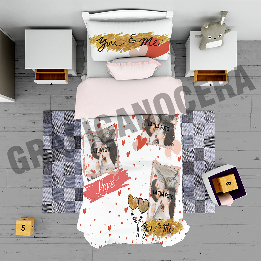 Plaid personalizzato con Foto Frase Immagini fidanzati coperta in pile coppia ricorrenza idea regalo
