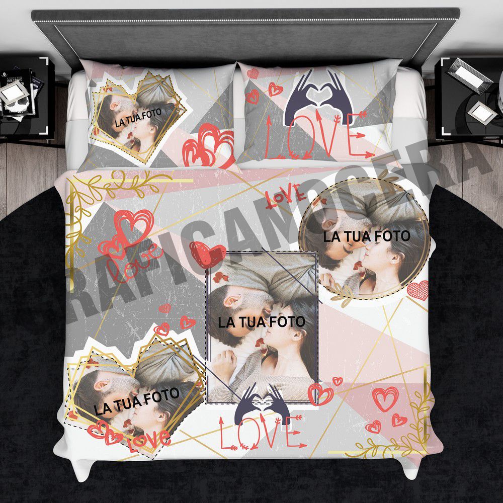 Plaid personalizzato con Foto Frase Immagini fidanzati coperta in pile coppia ricorrenza idea regalo