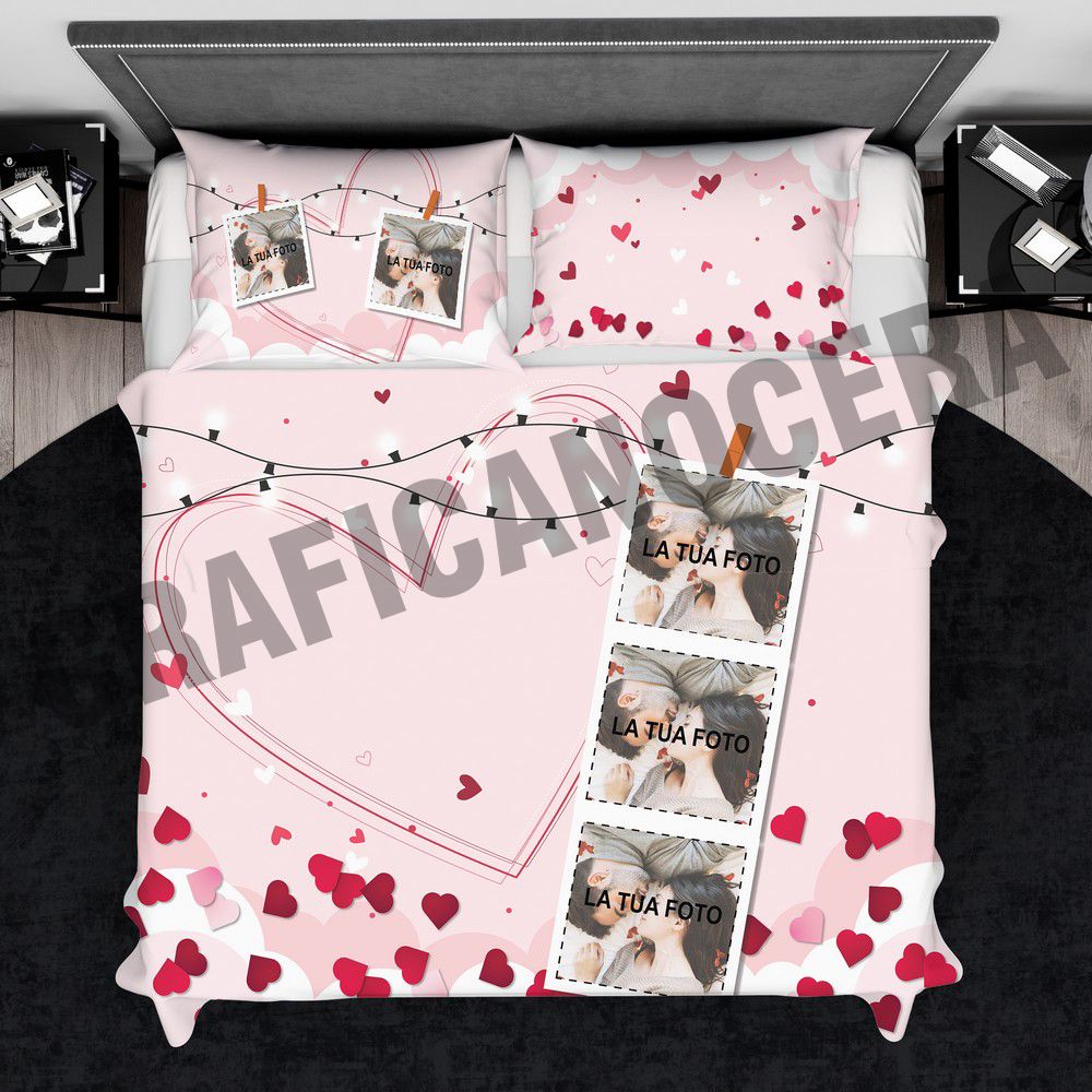 Plaid personalizzato con Foto Frase Immagini fidanzati coperta in pile coppia ricorrenza idea regalo