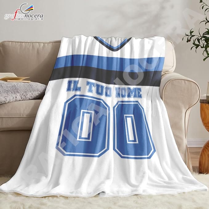 Plaid in pile Atalanta Personalizzato con Nome e Numero