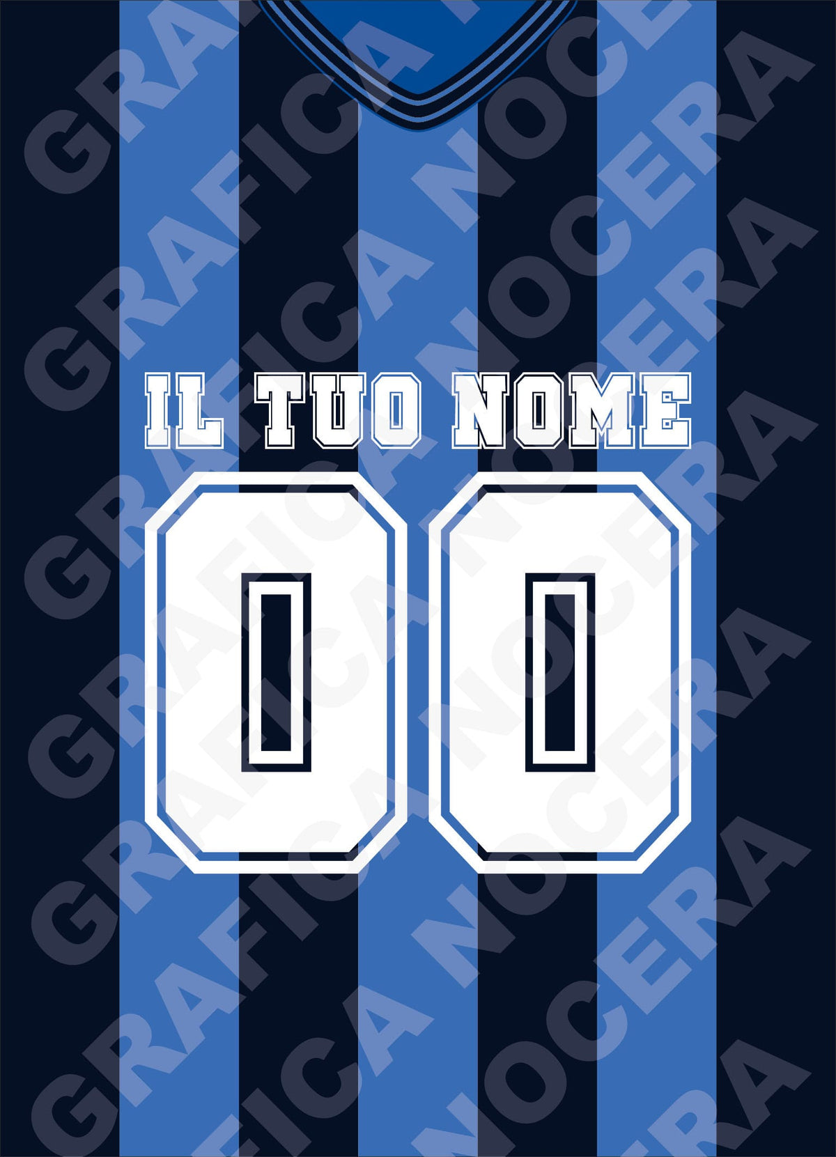 Plaid in pile Atalanta Personalizzato con Nome e Numero