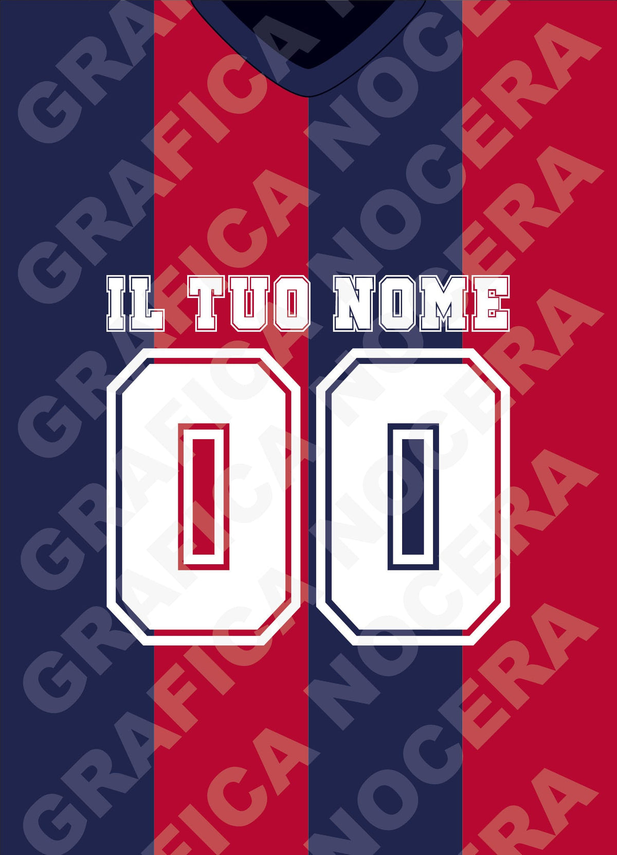 Plaid in pile Bologna Personalizzato con Nome e Numero