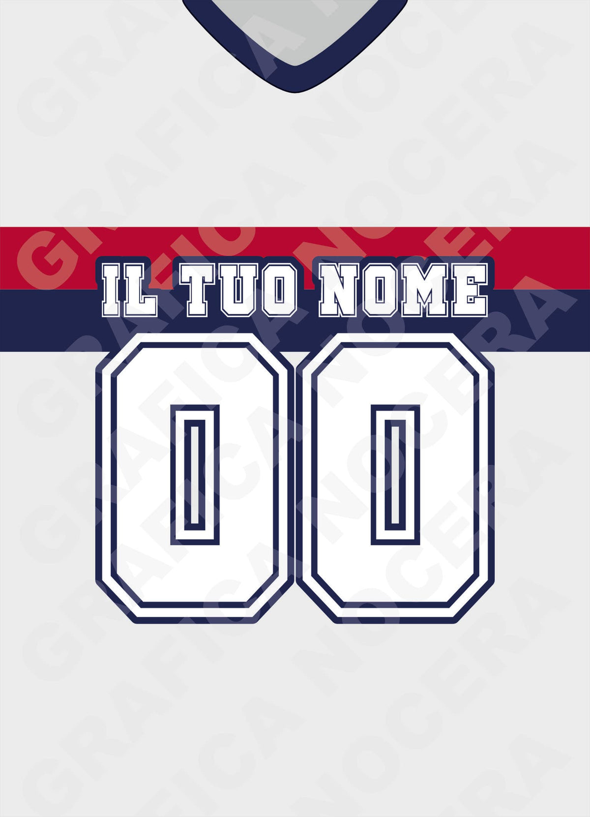 Plaid in pile Bologna Personalizzato con Nome e Numero