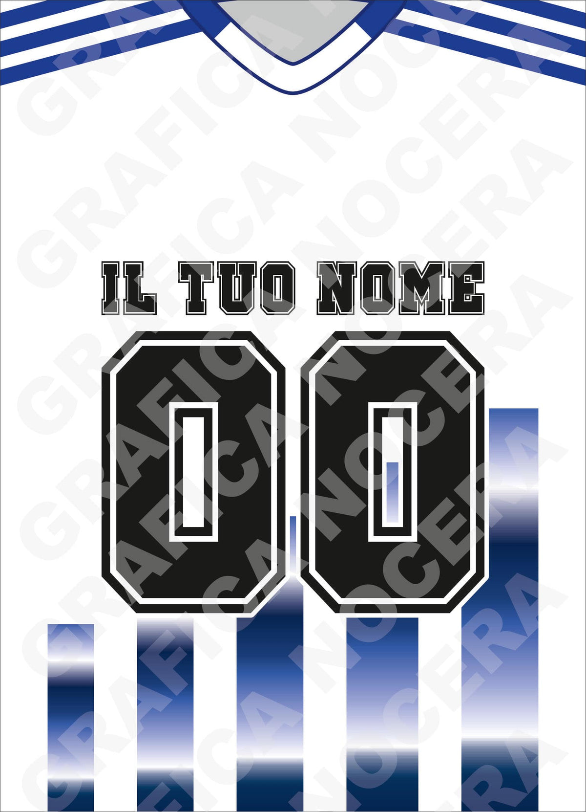 Plaid in pile Como Personalizzato con Nome e Numero