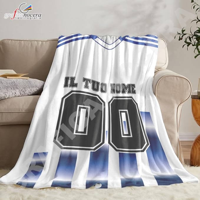 Plaid in pile Como Personalizzato con Nome e Numero