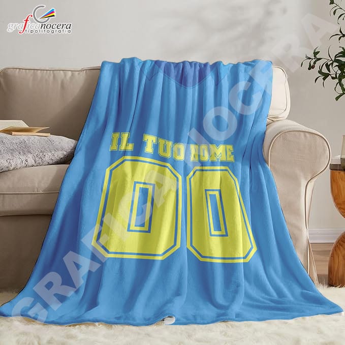 Plaid in pile Empoli Personalizzato con Nome e Numero