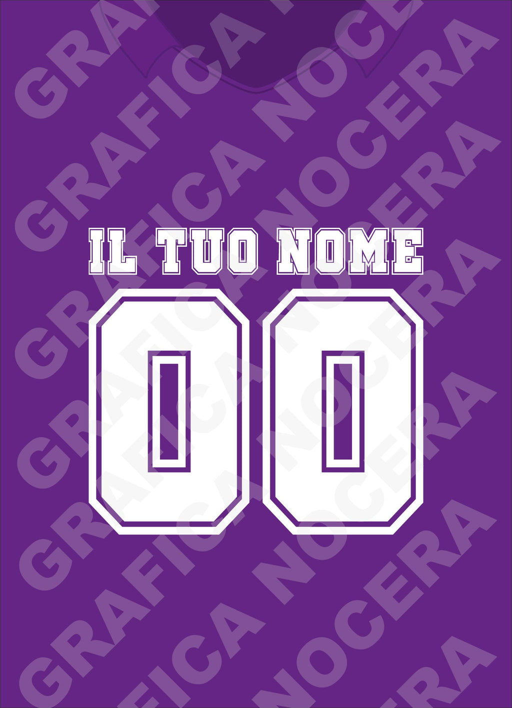 Plaid in pile Fiorentina Personalizzato con Nome e Numero