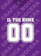 Plaid in pile Fiorentina Personalizzato con Nome e Numero
