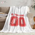 Plaid in pile Fiorentina Personalizzato con Nome e Numero