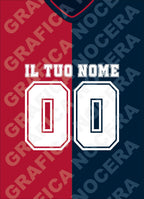 Plaid in pile Genoa Personalizzato con Nome e Numero