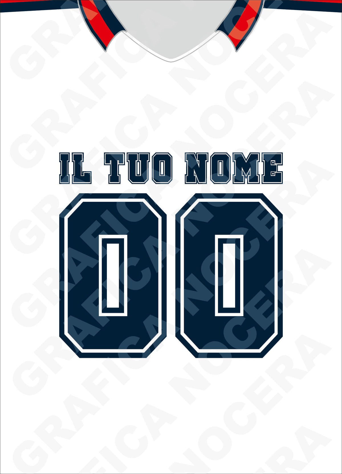 Plaid in pile Genoa Personalizzato con Nome e Numero