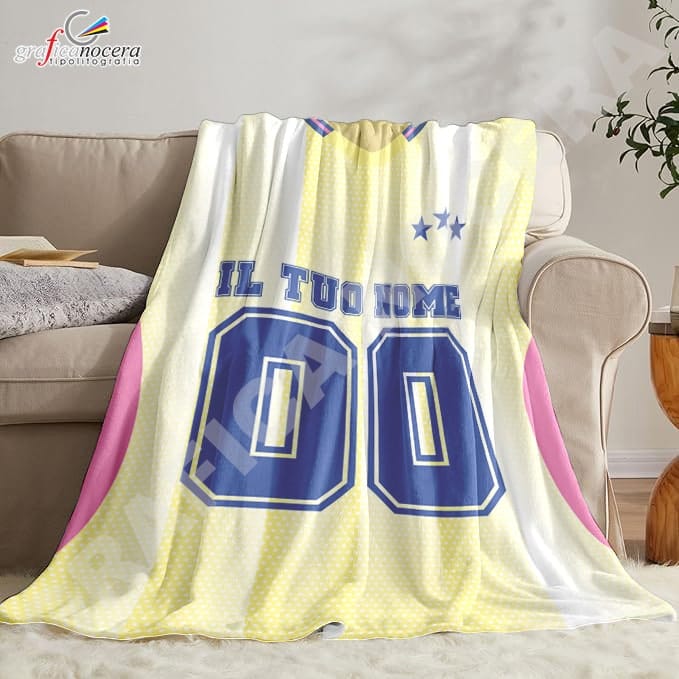 Plaid in pile Juventus Personalizzato con Nome e Numero
