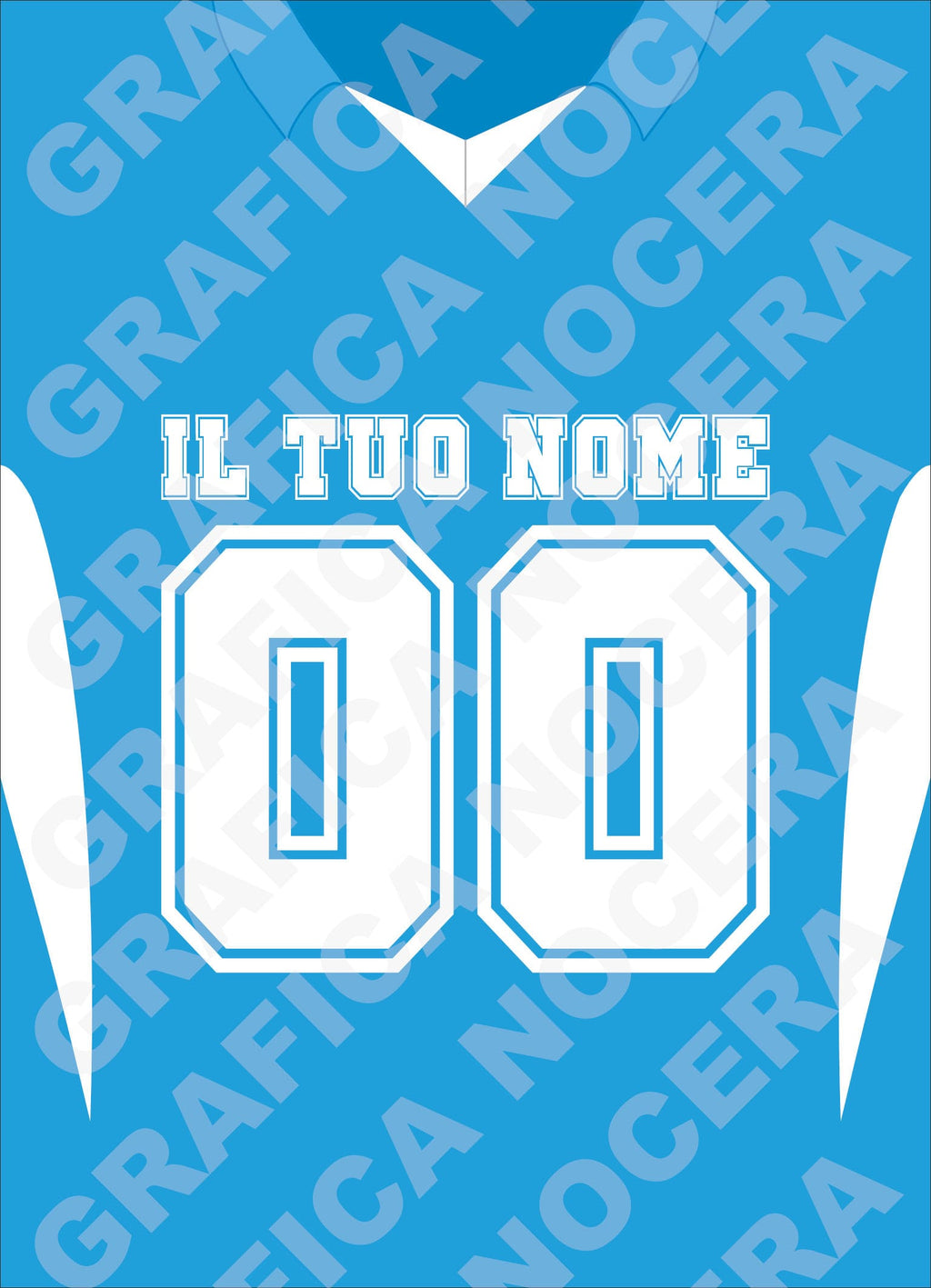 Plaid in pile Napoli Personalizzato con Nome e Numero