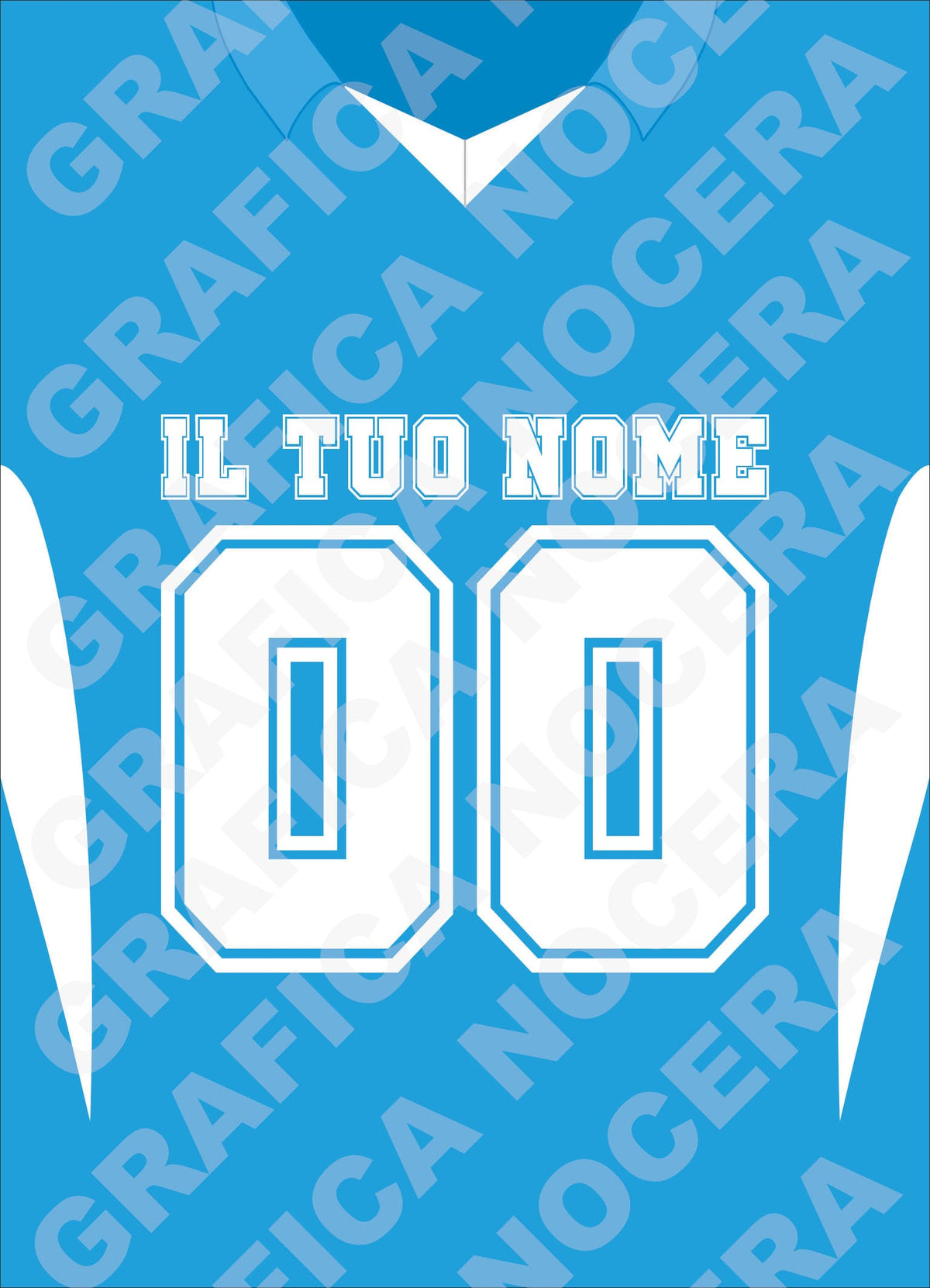 Plaid in pile Napoli Personalizzato con Nome e Numero