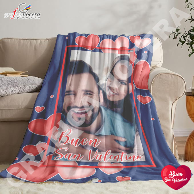 Plaid personalizzato con Foto coperta in pile idea regalo