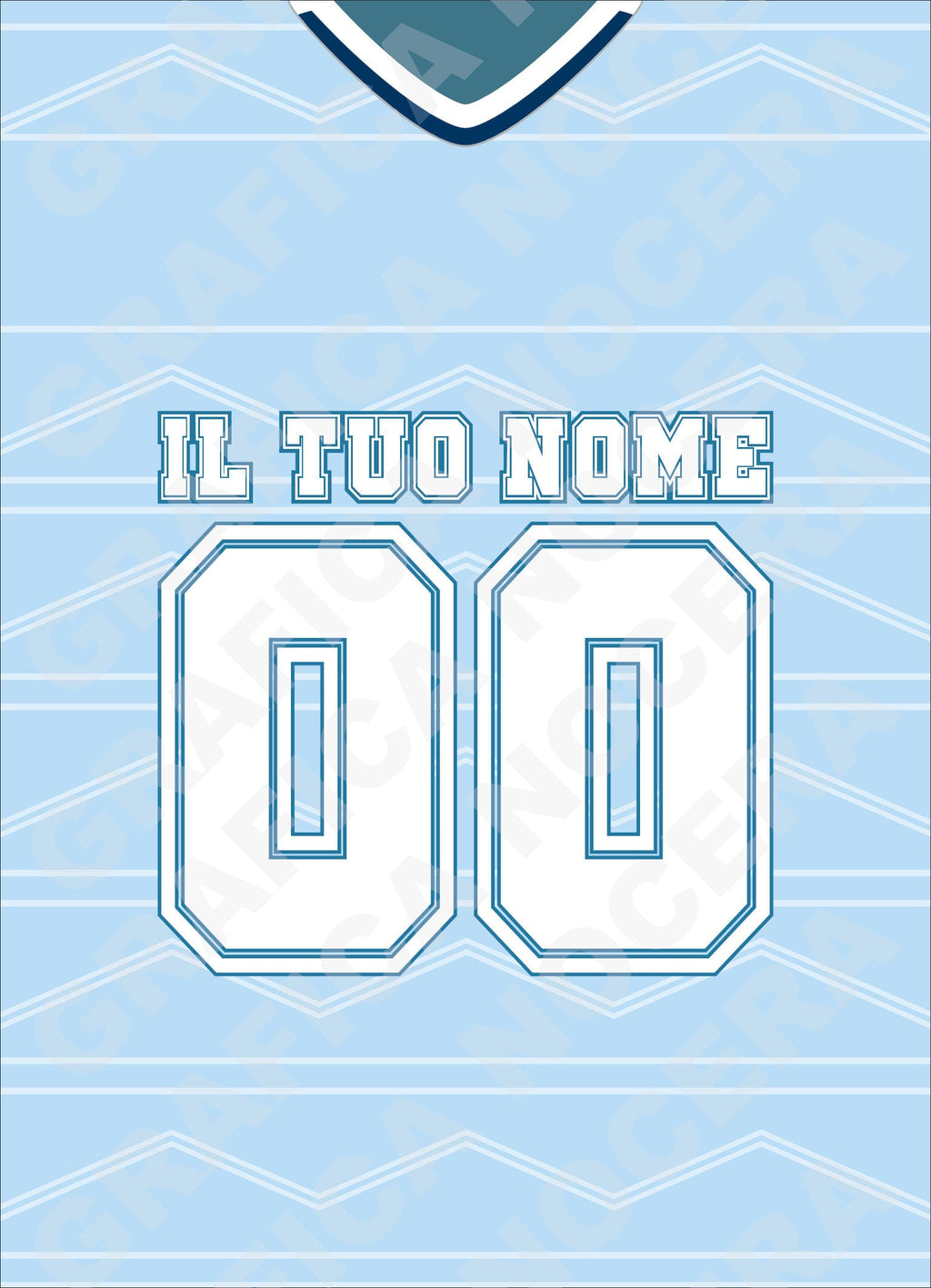 Plaid in pile Lazio Personalizzato con Nome e Numero
