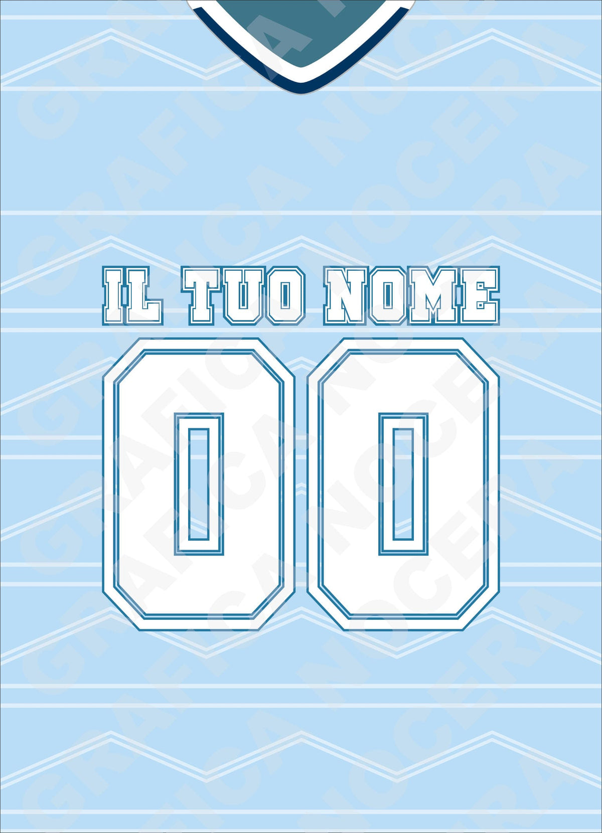 Plaid in pile Lazio Personalizzato con Nome e Numero