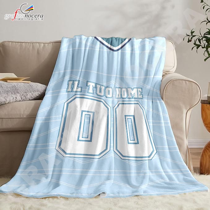 Plaid in pile Lazio Personalizzato con Nome e Numero