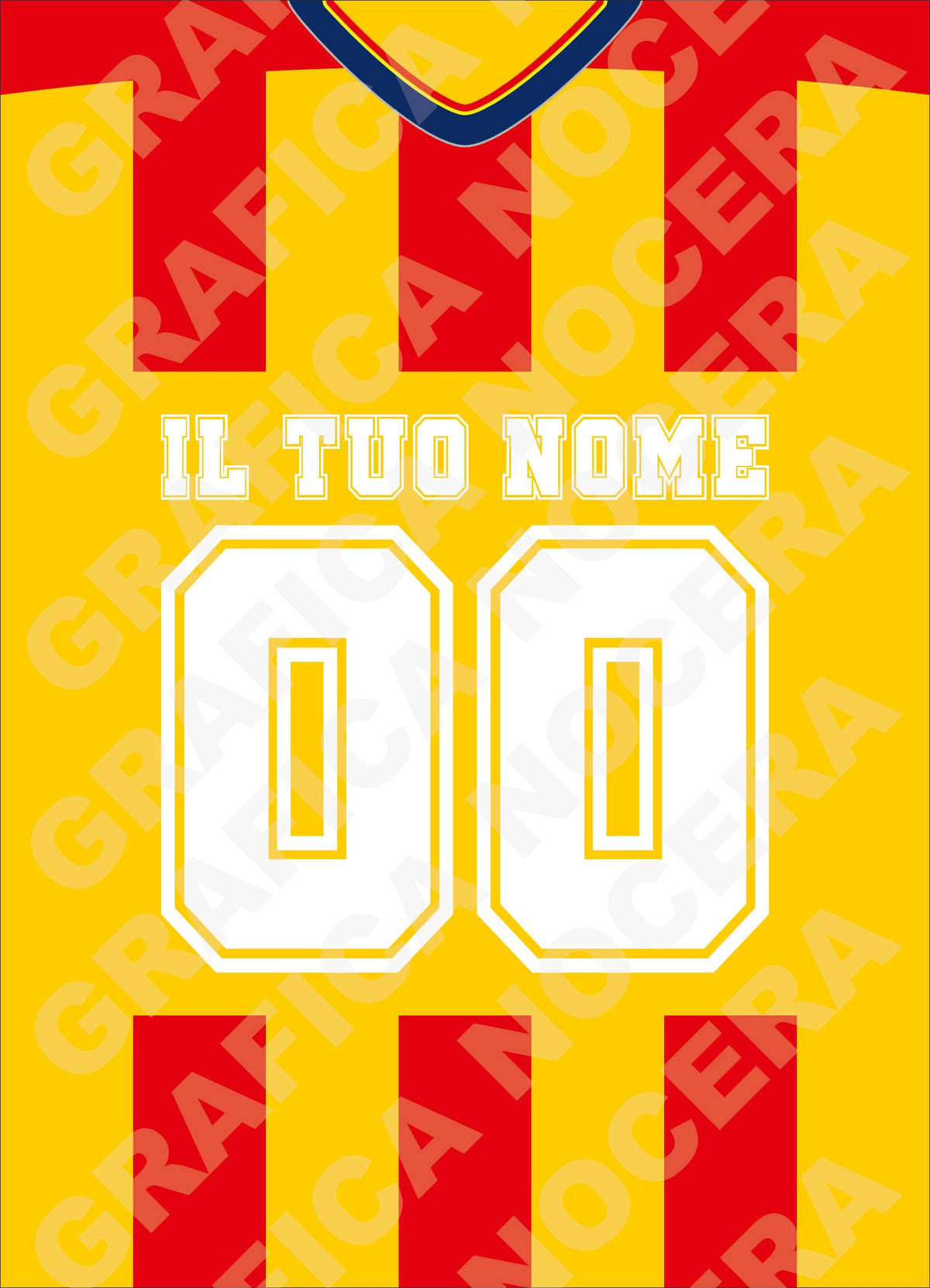 Plaid in pile Lecce Personalizzato con Nome e Numero