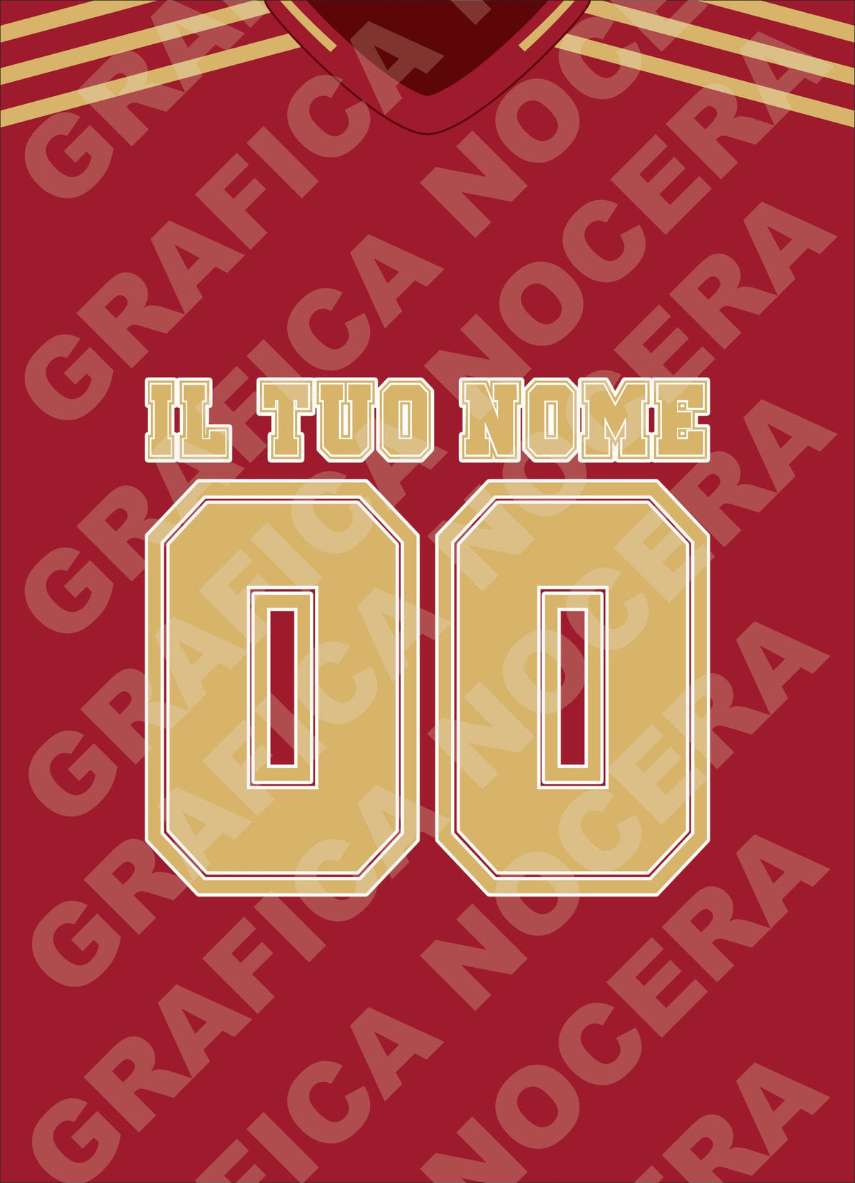 Plaid in pile Roma Personalizzato con Nome e Numero