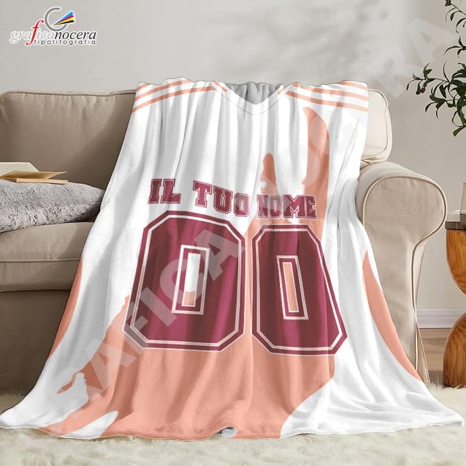 Plaid in pile Roma Personalizzato con Nome e Numero