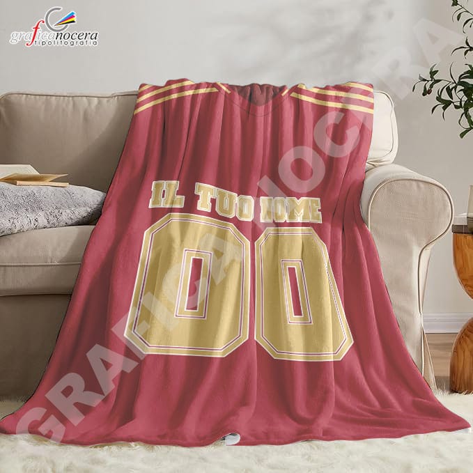 Plaid in pile Roma Personalizzato con Nome e Numero