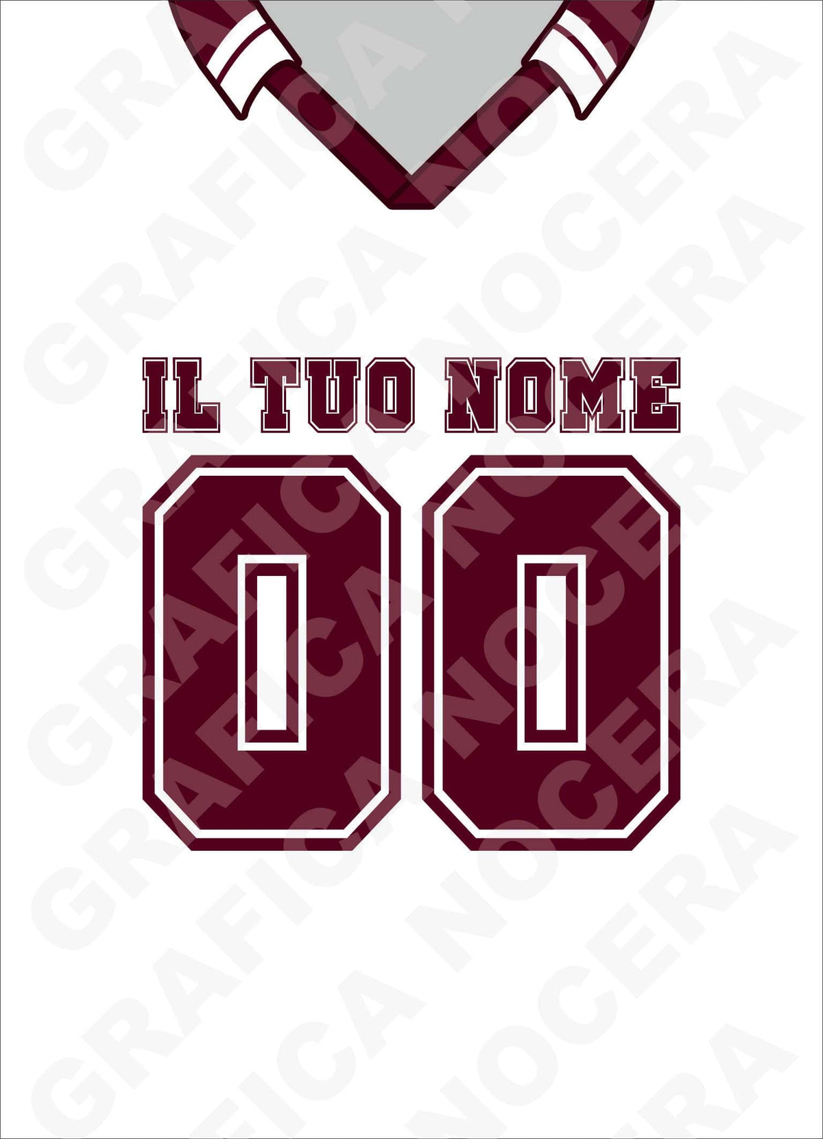 Plaid in pile Torino Personalizzato con Nome e Numero