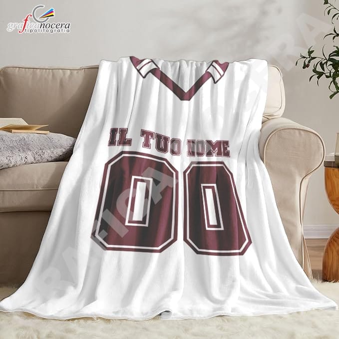 Plaid in pile Torino Personalizzato con Nome e Numero