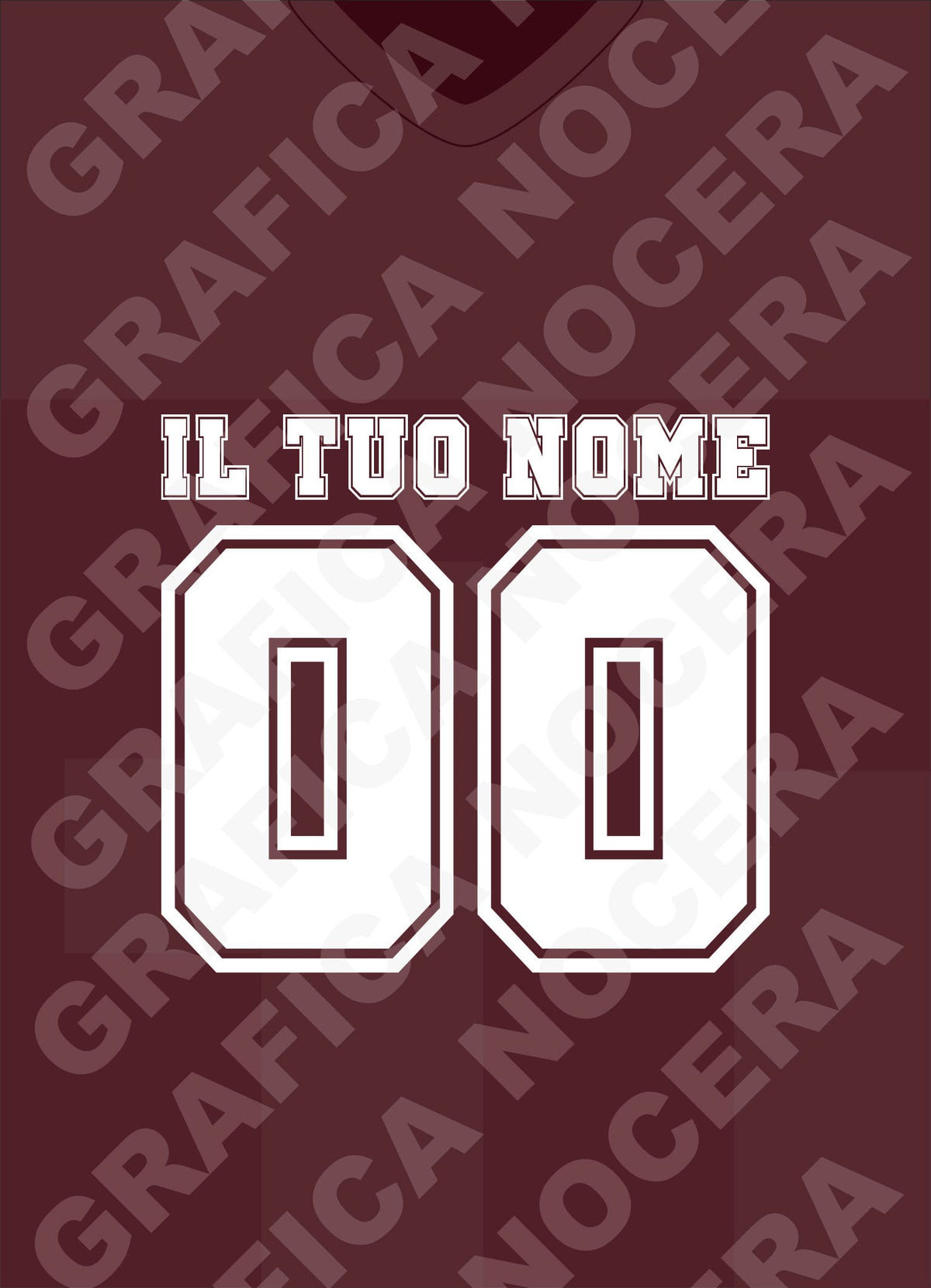 Plaid in pile Torino Personalizzato con Nome e Numero