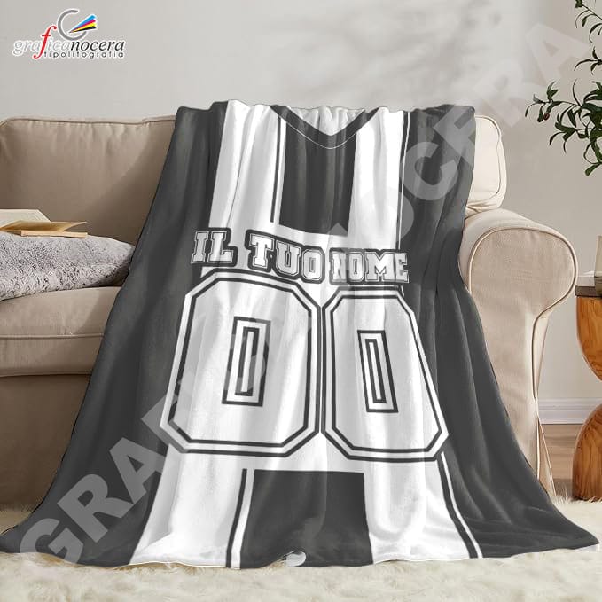 Plaid in pile Udinese Personalizzato con Nome e Numero