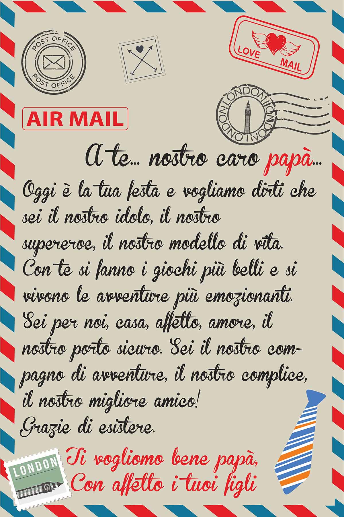 Festa del Papà Plaid in pile A te nostro caro Papà dedica lettera idea regalo