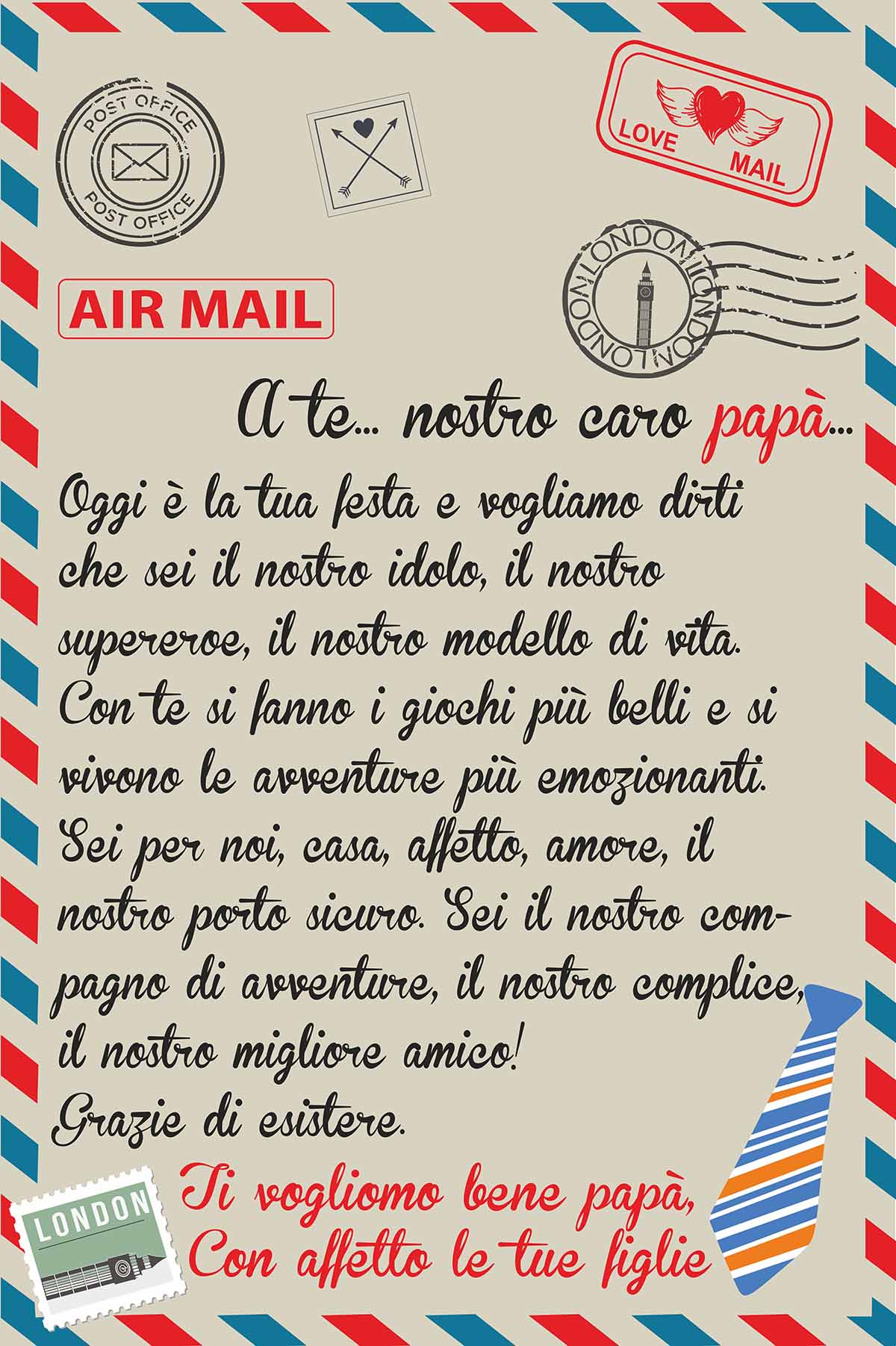 Festa del Papà Plaid in pile A te nostro caro Papà dedica lettera idea regalo