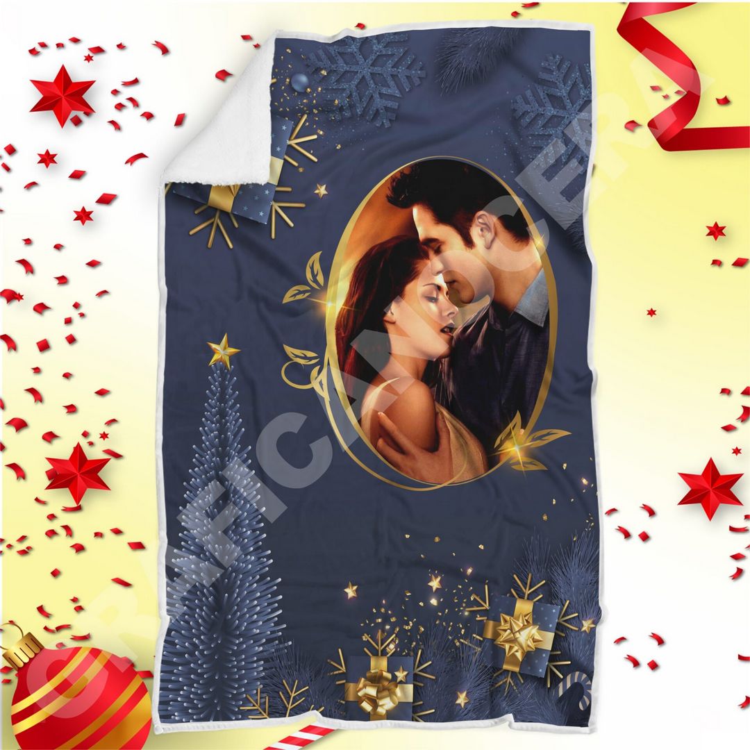 Plaid Natalizio mod. 6 personalizzato con foto coperta calda biancheria letto idea regalo natale
