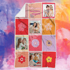 Festa della Mamma Plaid in Pile varie misure con FOTO PERSONALIZZATA Tanti Auguri Mamma Idea Regalo