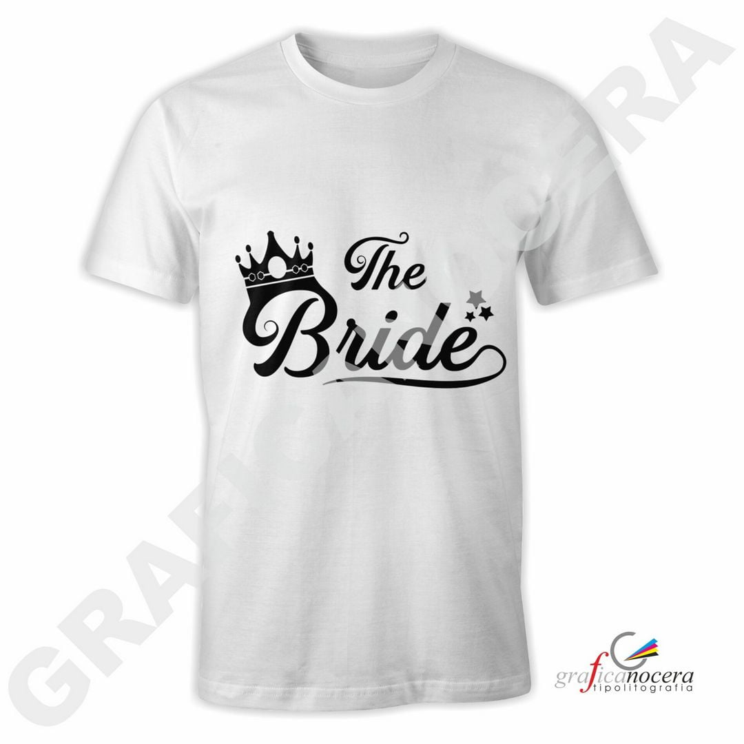 T-Shirt THE BRIDE addio al Nubilato Matrimonio divertente futura sposa party