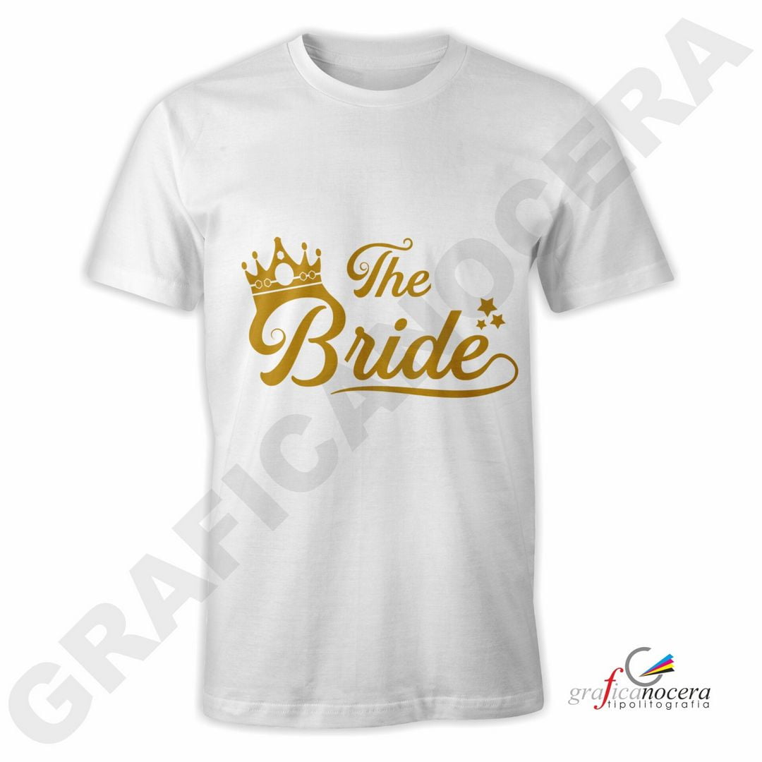 T-Shirt THE BRIDE addio al Nubilato Matrimonio divertente futura sposa party