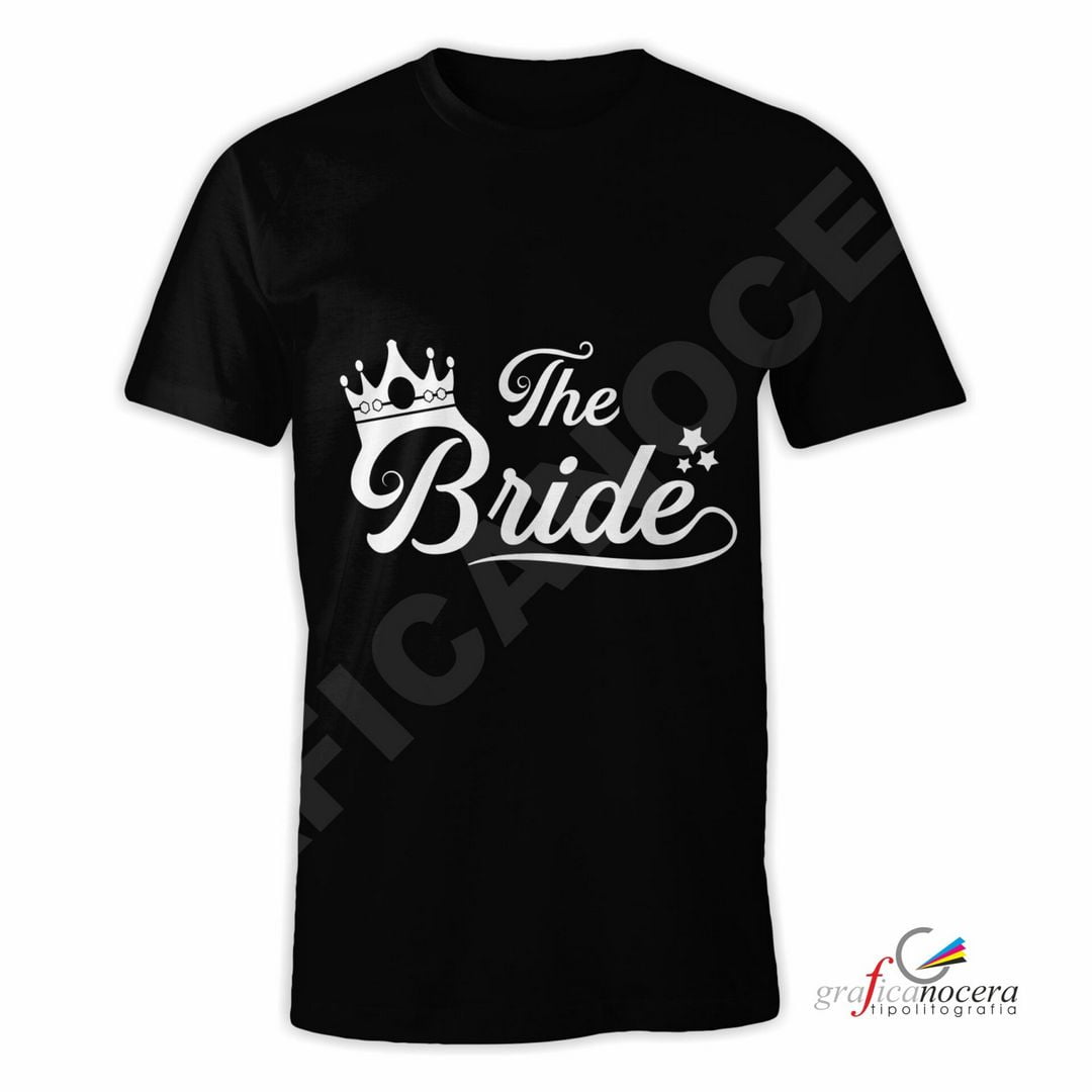 T-Shirt THE BRIDE addio al Nubilato Matrimonio divertente futura sposa party