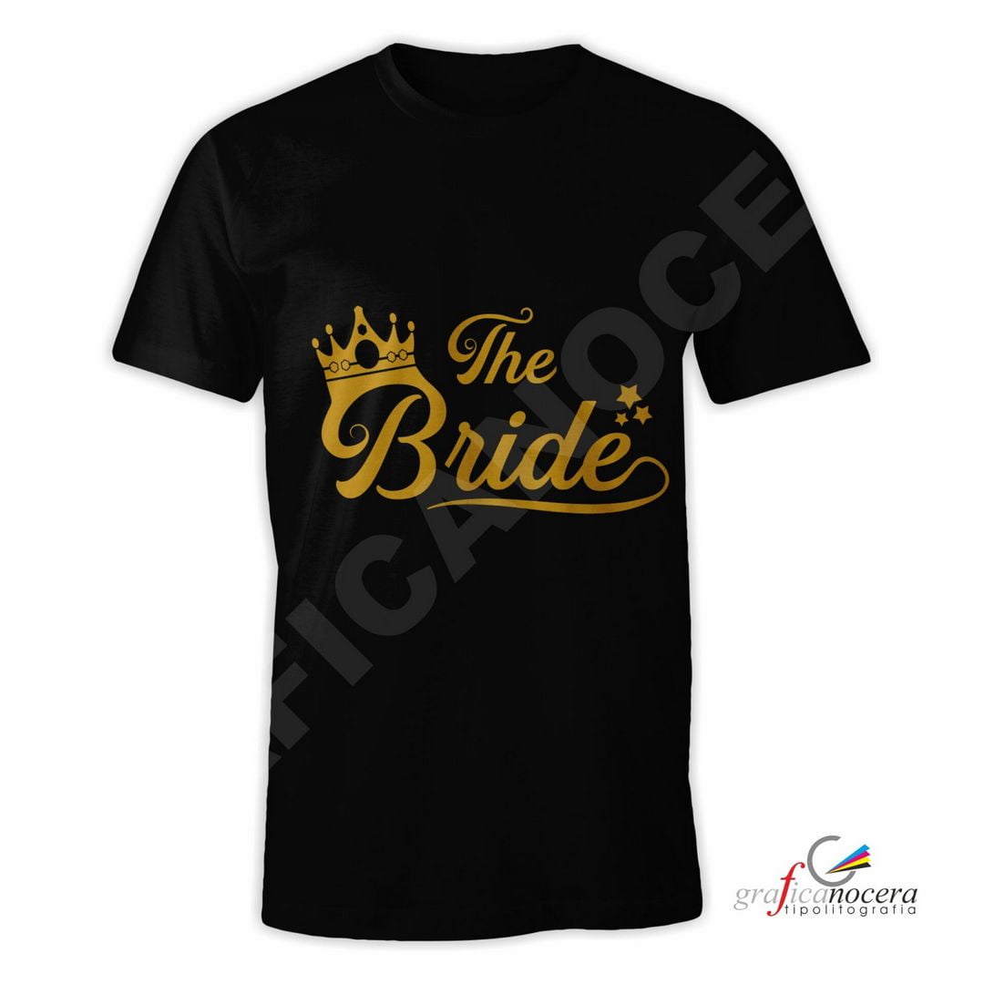 T-Shirt THE BRIDE addio al Nubilato Matrimonio divertente futura sposa party