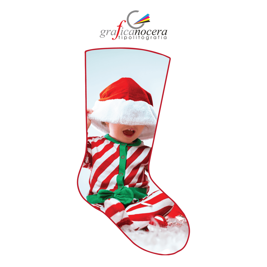 Calza per la Befana personalizzata con foto e/o frase 50cm