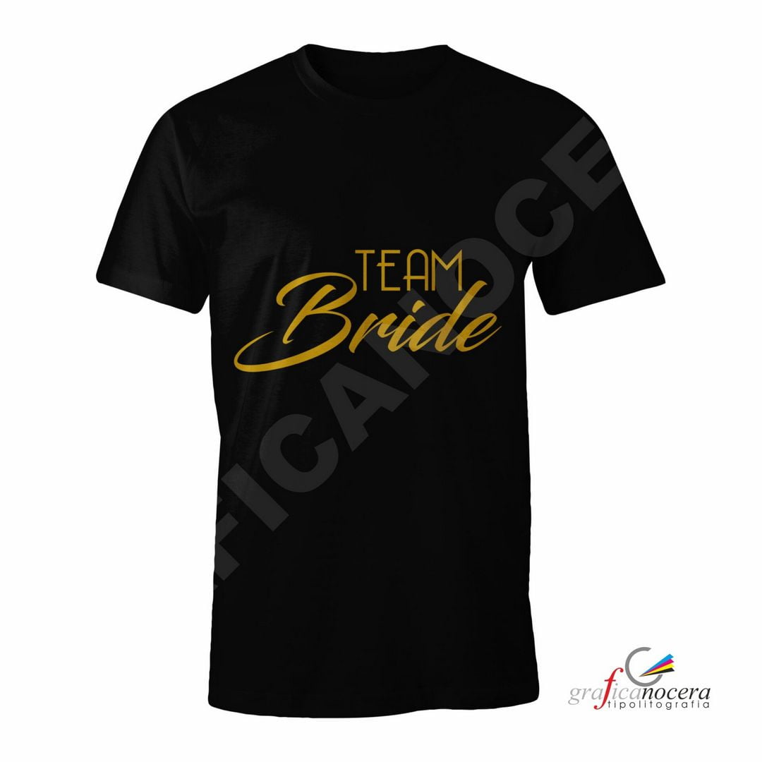 T-Shirt TEAM BRIDE mod. 2 addio al Nubilato Matrimonio divertente amiche della sposa