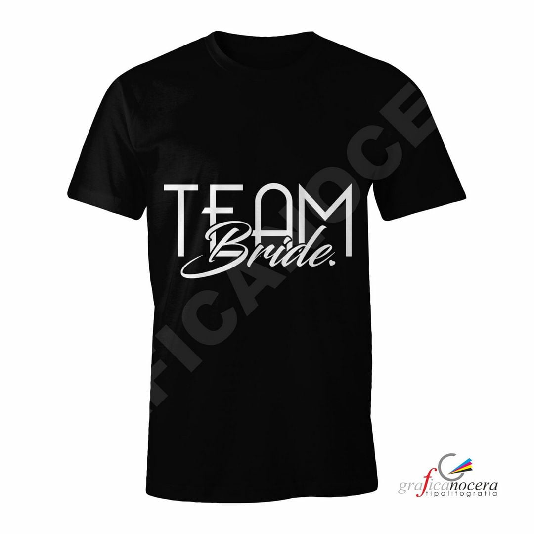 T-Shirt TEAM BRIDE mod. 3 addio al Nubilato Matrimonio divertente amiche della sposa