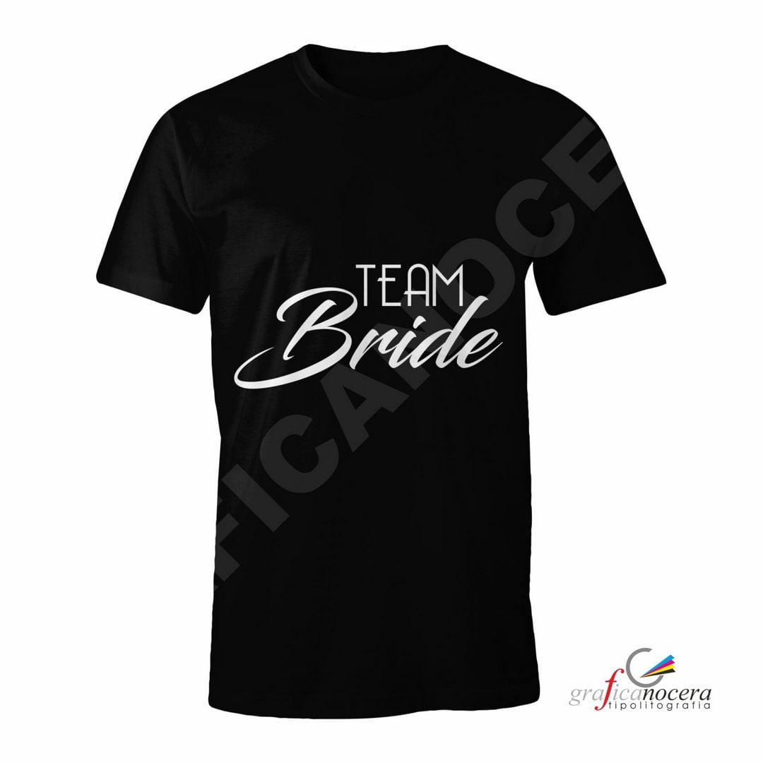T-Shirt TEAM BRIDE mod. 2 addio al Nubilato Matrimonio divertente amiche della sposa