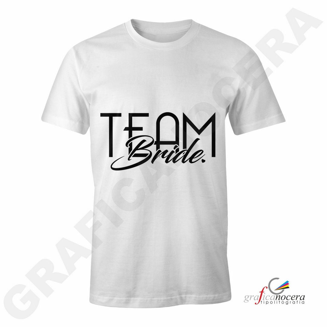 T-Shirt TEAM BRIDE mod. 3 addio al Nubilato Matrimonio divertente amiche della sposa