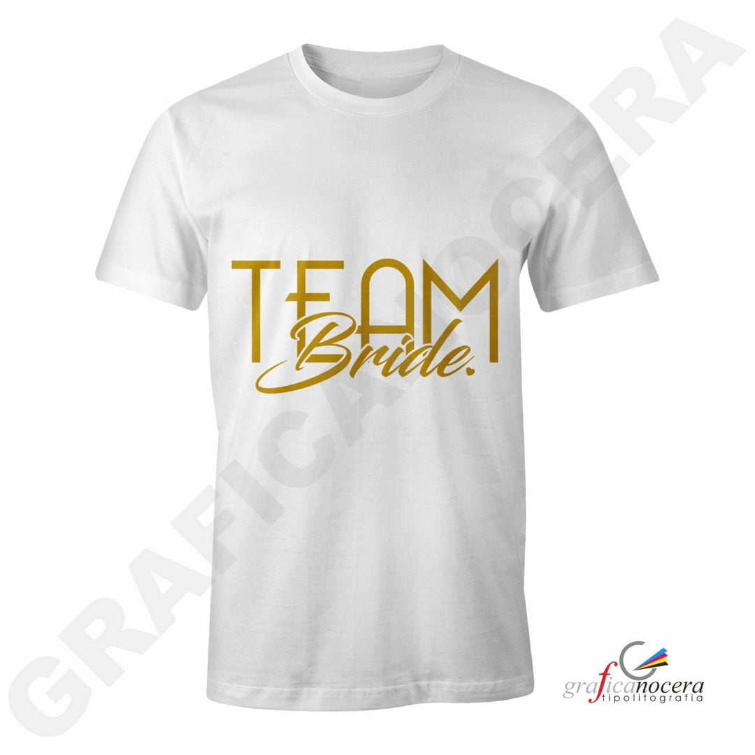 T-Shirt TEAM BRIDE mod. 3 addio al Nubilato Matrimonio divertente amiche della sposa