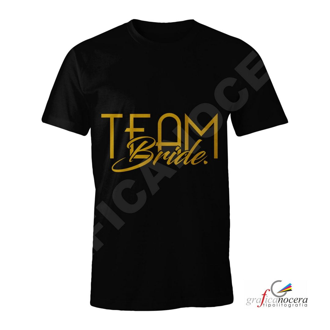 T-Shirt TEAM BRIDE mod. 3 addio al Nubilato Matrimonio divertente amiche della sposa