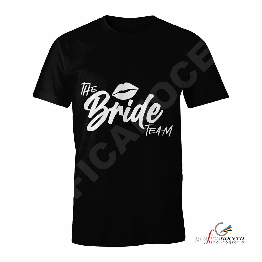 T-Shirt TEAM BRIDE mod. 4 addio al Nubilato Matrimonio divertente amiche della sposa