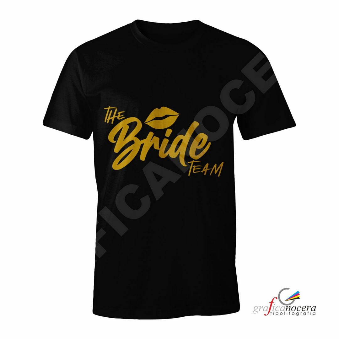 T-Shirt TEAM BRIDE mod. 4 addio al Nubilato Matrimonio divertente amiche della sposa