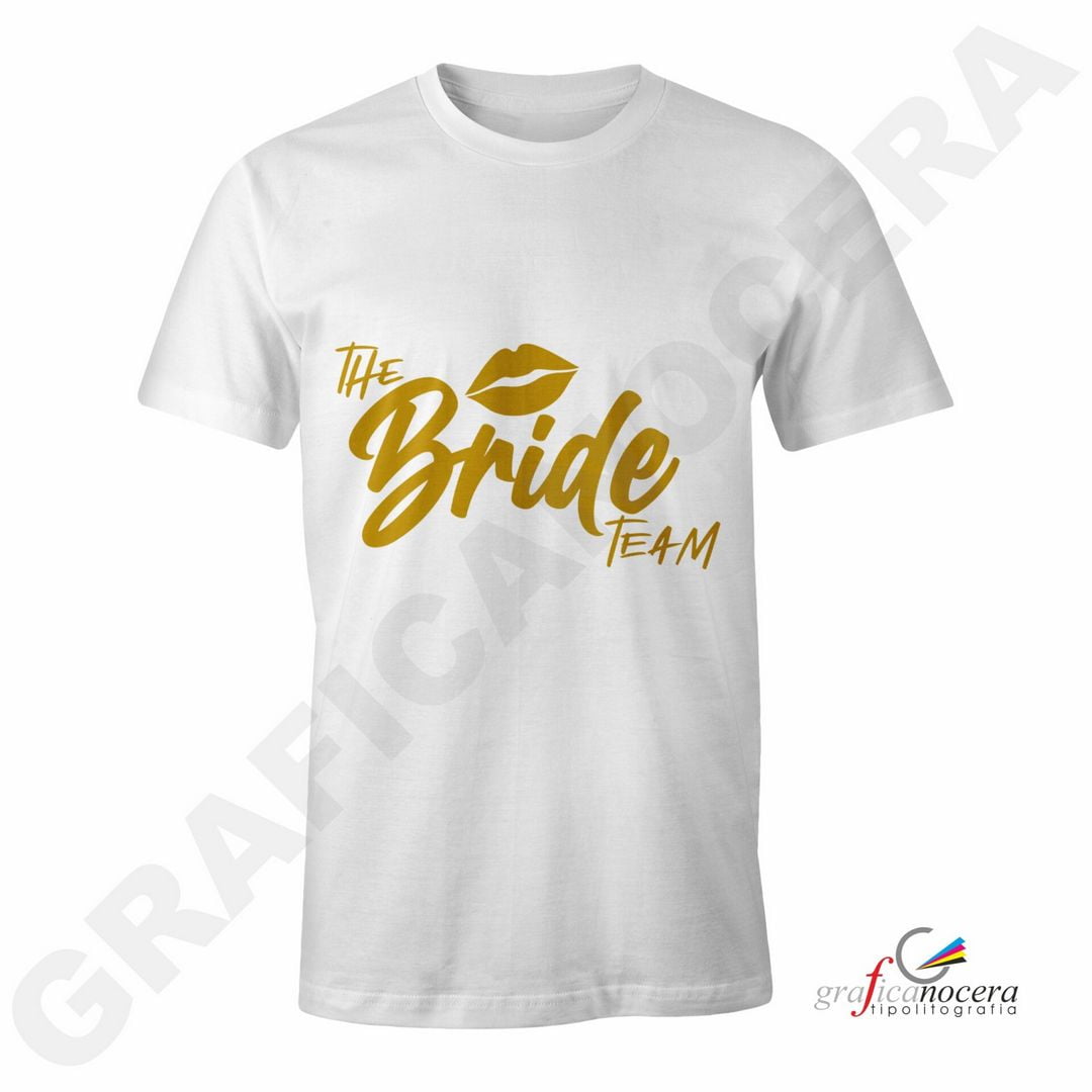T-Shirt TEAM BRIDE mod. 4 addio al Nubilato Matrimonio divertente amiche della sposa